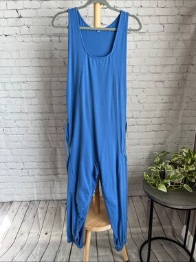 Blue Women's Relaxed Jumpsuit